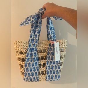 Vineyard Vines Straw & Ribbon Bag